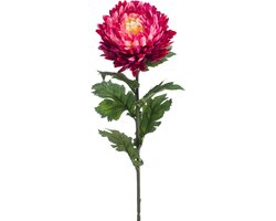 Emerald - Kunstbloem Chrysant 75cm fuchsia - Kunstplant voor binnen