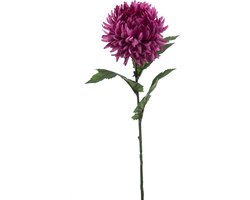 Emerald - Kunstbloem Chrysant paars 57cm - Kunstplant voor binnen