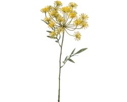 Emerald - Kunstbloem Dille 76cm geel - Kunstplant voor binnen