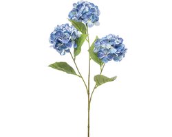 Emerald - Kunstbloem Hortensia blauw 75cm - Kunstplant voor binnen