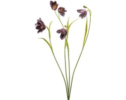 Emerald - Kunstbloem Kievitsbloem 52cm bordeauxrood - Kunstplant voor binnen