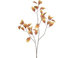 Emerald - Kunsttak Beuk blad100cm geel/oranje - Kunstplant voor binnen