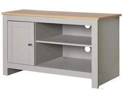 Emerald-Tv-meubel - 1-deur - Eiken/Grijs