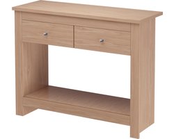 Emerald|Console tafel met 2 laden in eiken look