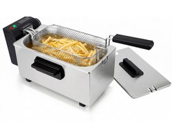 Emerio Frituurpan 3 Liter - Friteuse - Regelbare Thermostaat - Koude Zone - Frietketel DF-132653 RVS