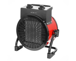 Emerio Power Ventilatorkachel - 3000W - IP20 - 2 Temperatuur instellingen - Regelbare thermostaat - Ventilatiefunctie - Keramisch verwarmingselement - 1.2m Snoerlengte - 30 m² - FH-128620 Rood