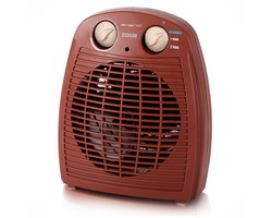 Emerio Ventilator Kachel - 25 m² - 2 Temperatuur instellingen - Ventilatorfunctie - Regelbare thermostaat - Indicatielampje - Omvalbeveiliging - FH-106737.13 Rood