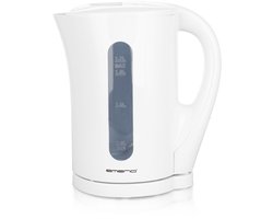 Emerio Waterkoker 1.7 Liter - Oververhittingsbeveiliging - Automatische Uitschakeling - Water niveau indicator - Elektrische Waterkoker 2200W - WK-123483.1 - Wit