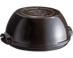 ​Emile Henry Broodbakvorm - Fusain - Ø 32 cm / 5,2 liter - Keramische Bakvorm - Geschikt voor Oven en Vaatwasser - Ideaal voor het Bakken van Groot Ambachtelijk Brood met Knapperige Korst​