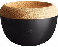 Emile Henry Fruitschaal/bewaarpot 27 Cm 4700 Ml Keramiek Zwart
