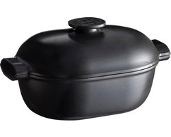 Emile Henry - Kookpan ovaal Delight - 4.5Ltr - Slate