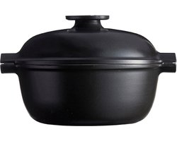 Emile Henry Kookpan rond Delight E-box - 4.0Ltr - Slate