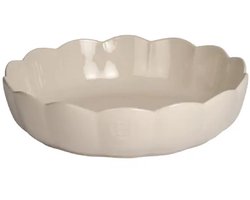 Emile Henry Madeleine Schaal rond gegolfd - Ø270mm - H 65mm - Argile