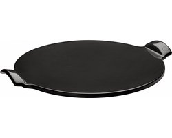 Emile Henry Pizzasteen glad E-box - Ø365mm - Fusain