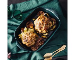 Emile Henry Schaal rechthoekig E-box - 300x190mm - Cèdre