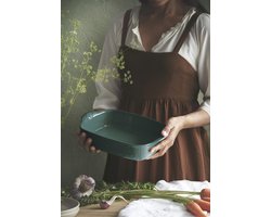 Emile Henry Schaal rechthoekig E-box - 420x270mm - Cèdre