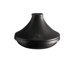 Emile Henry Tajine Delight - Tajinepan Voor 2-3 Personen - Tagine Aardewerk - Zwart Inductiegeschikt - Vaatwasserbestendig - 27,5 cm / 1,85 L