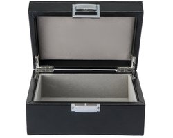 Emilie collection - opbergdoos - zwart - luxe opbergkist voor sieraden en accessoires - maat small