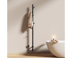 EMKE Elektrische Handdoekradiator - Smart Bediening - Touchscreen & APP - Met Timer - 100 W - 150 cm - Verwarmde Kapstok - Handdoekdroger