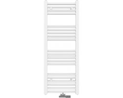 EMKE Handdoekradiator - Glanzend Wit - 100 x 40 cm - Middenaansluiting - Verwarming Badkamer