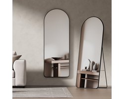 EMKE Passpiegel - Staande Spiegel - Wandspigel - 160x60cm - Zwart - Passpiegel Slaapkamer