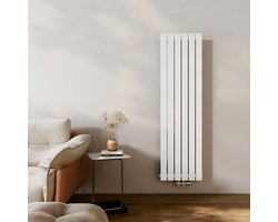 EMKE Radiator - Plat Design - Glanzend Wit - 160x46 cm - 850 W - Kolomradiator Vertical - Verwarming voor Alle Ruimtes