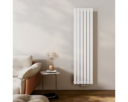 EMKE Radiator - Plat Design - Glanzend Wit - 180x46 cm - 948 W - Kolomradiator Vertical - Verwarming voor Alle Ruimtes