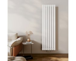 EMKE Radiator - Plat Design - Glanzend Wit - 180x54 cm - 1107 W - Kolomradiator Vertical - Verwarming voor Alle Ruimtes