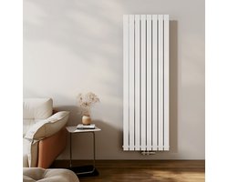 EMKE Radiator - Plat Design - Glanzend Wit - 180x62 cm - 1265 W - Kolomradiator Vertical - Verwarming voor Alle Ruimtes
