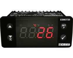 Emko ESM-3720.8.11.0.2/01.00/1.0.0.0 Tweestanden- en PID-regelaar Temperatuurregelaar Pt100 -50 tot 400 °C SSR (l x b x