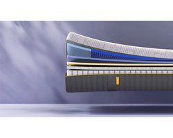 Emma Hybrid AirGrid Matras – 90x200 cm – 27 cm Hoog – 7 Comfortzones – Verkoelende AirGrid Technologie – Pocketvering – Medium