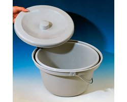 Emmer voor toiletstoel - plastic