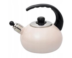 Emmeren Waterkoker Crème/Beige 2,2L met Afneembare Fluitketel