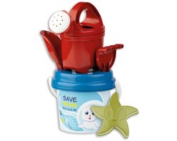 Emmerset van gerecycled kunststof