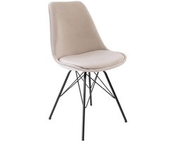 Emmerstoel fluweel champagne