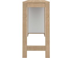 EMOB - Bartafel Aravis 115x50 met opbergruimte - eik - Temahome - Bartafels - Bruin - Spaanplaat - Bartafels - Op voorraad