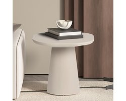 EMOB - Bijzettafel Tavares - 55x55x50cm - beige - Rousseau - Hoektafels - Beige - MDF - Hoektafels - Op voorraad