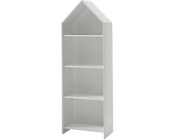 EMOB - Boekenkast Casami huis - wit - Vipack - Kinderkasten - Wit - MDF - Kinderkasten - Op voorraad