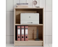 EMOB - Boekenkast Viviane 60x78cm - eik - Emob - Kantoor outlet - Bruin - Spaanplaat - Kantoor outlet - Op voorraad