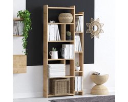 EMOB - Eiken boekenplank smaragd | 100% melamine coating | 18 mm dik - Emob - Summer Sale - Bruin - Melamine - Summer Sale - Op voorraad