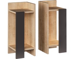 Emob - Nachtkastje - Bruin - 27cm