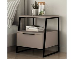 Emob - Nachtkastje - Taupe - 45cm