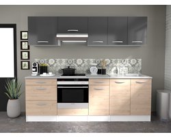 EMOB - Onderkast Eko 60 cm voor oven en kookplaat - eik - Parisot - Onderkasten - Bruin - Spaanplaat - Onderkasten - Op voorraad