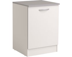 EMOB - Onderkast Spoon 60 cm met deur - wit - Parisot - Onderkasten - Wit - Spaanplaat - Onderkasten - Op voorraad
