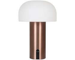 EMOB - Soham LED Lamp - Wit/Koper | Oplaadbaar - House Nordic - Tuinverlichting - Koper - Kunststof; Staal - Tuinverlichting - Op voorraad