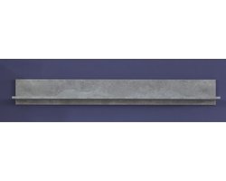 EMOB - Wandplank Rock | 148 x 18 x 19 cm | Stone Grey - Trendteam - Woonaccessoires outlet - Grijs - Melamine; MDF - Woonaccessoires outlet - Op voorraad