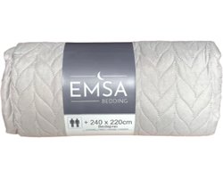 Emsa Bedsprei 2 persoons 240x220 cm incl. 2 kussenslopen grijs