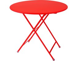 Emu Arc En Ciel ronde tuintafel rood 80