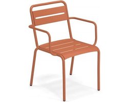 Emu Star stoel met armleuning maple red