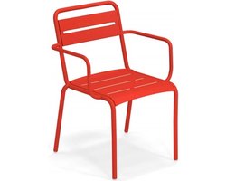 Emu Star stoel met armleuning scarlet red
